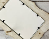 Embellished antique white tabletop photo frame