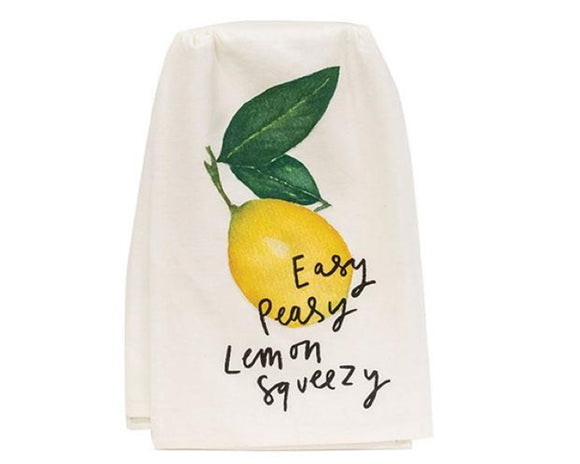 Country style decorative lemon kitchen towel