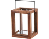 Brown, Candle Lantern, Hurricane, Candle Holders, Lanterns, Modern, Farmhouse, Rustic, Wood, Home Decor, Fixer Upper, Country Style, JaBella Designs, Candleholders, Shopify 