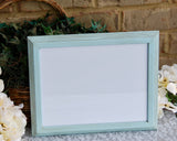 Robin's egg blue picture frames, Wood photo frames, Blue home decor, Cottage chic wall gallery frames