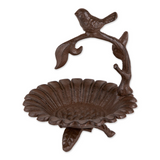 Dark brown metal bird feeder with floral design

Bring birds to your garden and yard with this decorative bird feeder. This sweet piece of garden decor brings style and function. It can easily be mounted to fence posts and decks, but it can also stand on its own. This bird feeder makes for a great gift choice for that avid gardener in your life.

Material:
Cast iron

Dimensions:
9 3/4" wide x 6" deep x 11 1/4" high