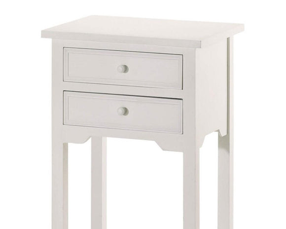 White wood table, Side table, End table, White farmhouse furniture, Fixer Upper style, Rustic farmhouse, Country living, Teen bedroom decor, Kids bedroom decor, Guest bedroom furniture, Furniture for the home, JaBella Designs