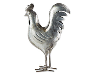 Galvanized metal country style rooster