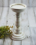 Ivory candle holder, Antique white candle holder, Pillar candle holder, Candleholder, Candleholders, Wood candle holder, Wooden candleholders, Neutral home decor, JaBella Designs, Made in the USA, Etsy, Shopify