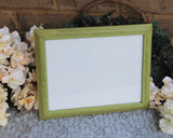 Apple green wooden photo frames, Hand-painted vintage style picture frames, Craig Frames
