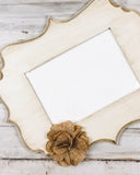 5x7 picture frame, scalloped frame, scalloped picture frames