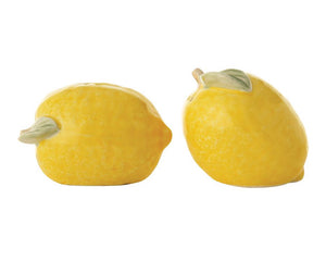 Yellow lemon salt & pepper shaker set