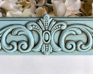 Robin's Egg Blue, Ornate, 8x10 Frames, Picture Frame, Wood, Photo Frames, Embellished, Hand-Painted, Cottage Chic, Shabby Chic, Farmhouse Chic, French Country, Gallery Frames, Bedroom Decor, JaBella Designs, Etsy, Handmade
