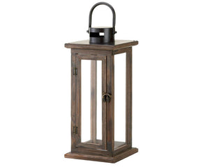 Wood lanterns, Wooden candle lantern, Brown rustic wood decor, Black farmhouse, Primitive style, Home decor, JaBella Designs, Murfreesboro